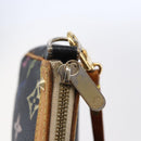 LOUIS VUITTON Multicolor Pochette Accessoires Täschchen Schwarz M92648 LV Auth 149228-11
