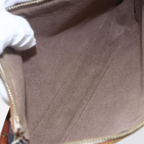 LOUIS VUITTON Multicolor Pochette Accessoires Pouch Black M92648 LV Auth 149228