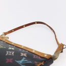 LOUIS VUITTON Multicolor Pochette Accessoires Täschchen Schwarz M92648 LV Auth 149228-9