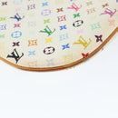 LOUIS VUITTON Monogram Multicolor Pochette GM Pouch White M60027 LV Auth 149229-16