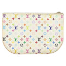 LOUIS VUITTON Monogram Multicolor Pochette GM Pouch White M60027 LV Auth 149229-2