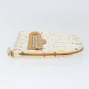 LOUIS VUITTON Monogram Multicolor Pochette GM Pouch White M60027 LV Auth 149229-4