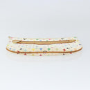 LOUIS VUITTON Monogram Multicolor Pochette GM Pouch White M60027 LV Auth 149229-6