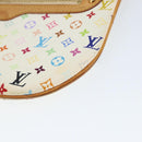 LOUIS VUITTON Monogram Multicolor Pochette GM Pouch White M60027 LV Auth 149229-7