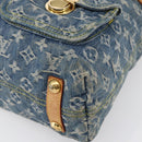 LOUIS VUITTON Monogram Denim Buggy GM Shoulder Bag Blue M95048 LV Auth 149230-9