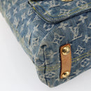LOUIS VUITTON Monogram Denim Buggy GM Shoulder Bag Blue M95048 LV Auth 149230-14