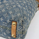 LOUIS VUITTON Monogram Denim Buggy GM Shoulder Bag Blue M95048 LV Auth 149230-15