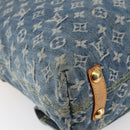 LOUIS VUITTON Monogram Denim Buggy GM Shoulder Bag Blue M95048 LV Auth 149230-16