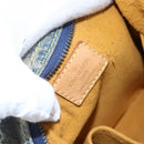 LOUIS VUITTON Monogram Denim Buggy GM Shoulder Bag Blue M95048 LV Auth 149230-20