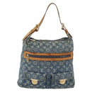 LOUIS VUITTON Monogram Denim Buggy GM Shoulder Bag Blue M95048 LV Auth 149230-13