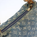 LOUIS VUITTON Monogram Denim Buggy GM Shoulder Bag Blue M95048 LV Auth 149230-6