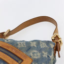 LOUIS VUITTON Monogram Denim Buggy GM Shoulder Bag Blue M95048 LV Auth 149230-8
