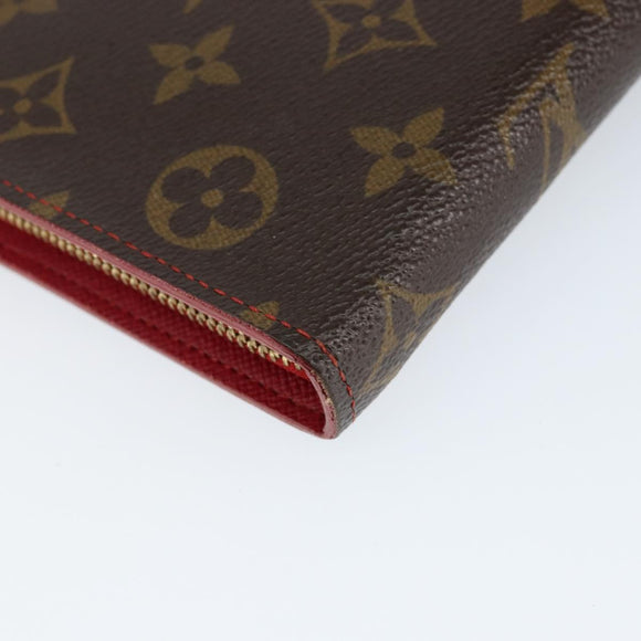 LOUIS VUITTON Monogram Cherry Porte Monnaie Zip Long Wallet M95006 Auth 149232V