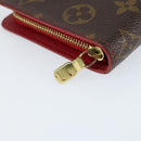LOUIS VUITTON Monogram Cherry Porte Monnaie Zip Long Wallet M95006 Auth 149232V-17