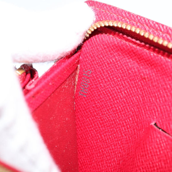 LOUIS VUITTON Monogram Cherry Porte Monnaie Zip Long Wallet M95006 Auth 149232V