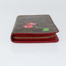 LOUIS VUITTON Monogram Cherry Porte Monnaie Zip Long Wallet M95006 Auth 149232V-3