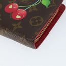 LOUIS VUITTON Monogram Cherry Porte Monnaie Zip Long Wallet M95006 Auth 149232V-7