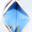 LOUIS VUITTON Multicolor Pochette ClesNM Coin Purse White M93734 LV Auth 149233V-10