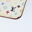LOUIS VUITTON Multicolor Pochette ClesNM Coin Purse White M93734 LV Auth 149233V-7