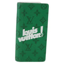 LOUIS VUITTON Monogram Everyday Portefeuille Brazza Green M80801 LV Auth 149234-1