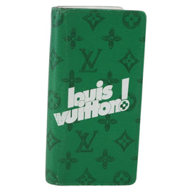 LOUIS VUITTON Monogram Everyday Portefeuille Brazza Green M80801 LV Auth 149234