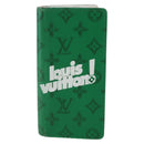 LOUIS VUITTON Monogram Everyday Portefeuille Brazza Green M80801 LV Auth 149234-13