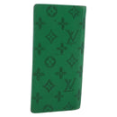 LOUIS VUITTON Monogram Everyday Portefeuille Brazza Green M80801 LV Auth 149234-2