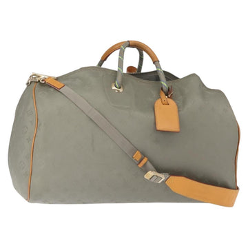 LOUIS VUITTON Monogram Titanium Keepall Bandouliere 50 Bag M43886 LV Auth 149235