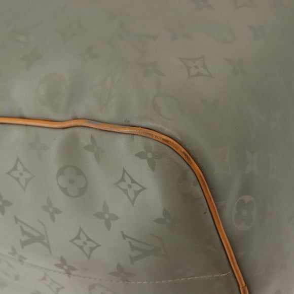 LOUIS VUITTON Monogram Titanium Keepall Bandouliere 50 Bag M43886 LV Auth 149235