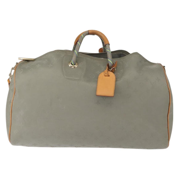 LOUIS VUITTON Monogram Titanium Keepall Bandouliere 50 Bag M43886 LV Auth 149235