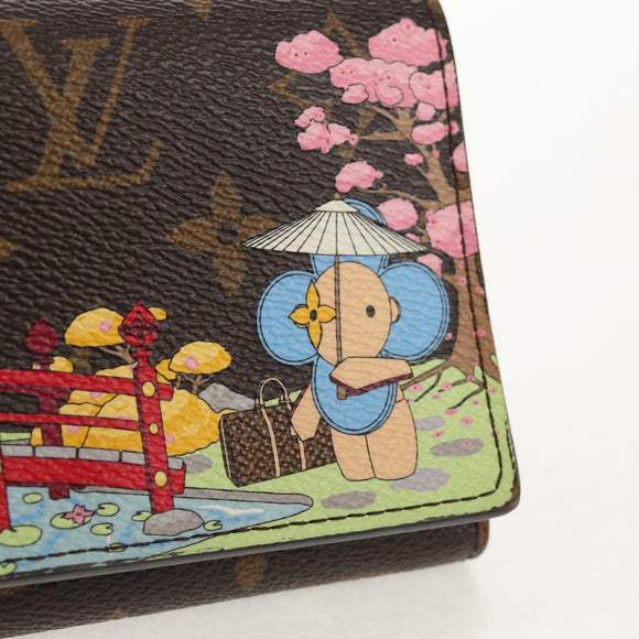 LOUIS VUITTON Vivienne Portefeuille Victorine Garden Wallet M80873 Auth 149238M