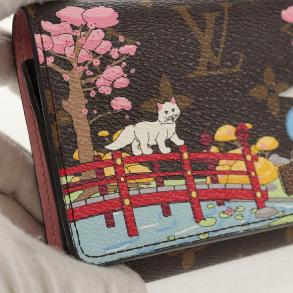 LOUIS VUITTON Vivienne Portefeuille Victorine Garden Wallet M80873 Auth 149238M