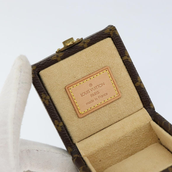 LOUIS VUITTON Monogram Jewelry case Jewelry Box LV Auth 149239
