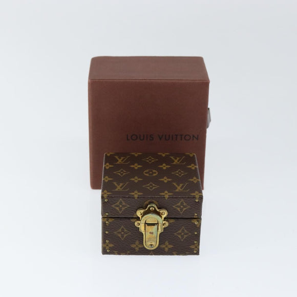 LOUIS VUITTON Monogram Jewelry case Jewelry Box LV Auth 149239
