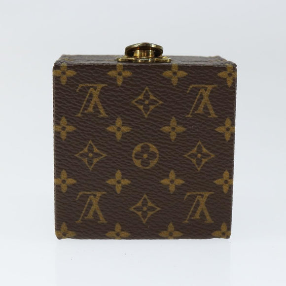 LOUIS VUITTON Monogram Jewelry case Jewelry Box LV Auth 149239