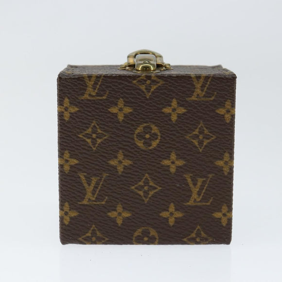 LOUIS VUITTON Monogram Jewelry case Jewelry Box LV Auth 149239