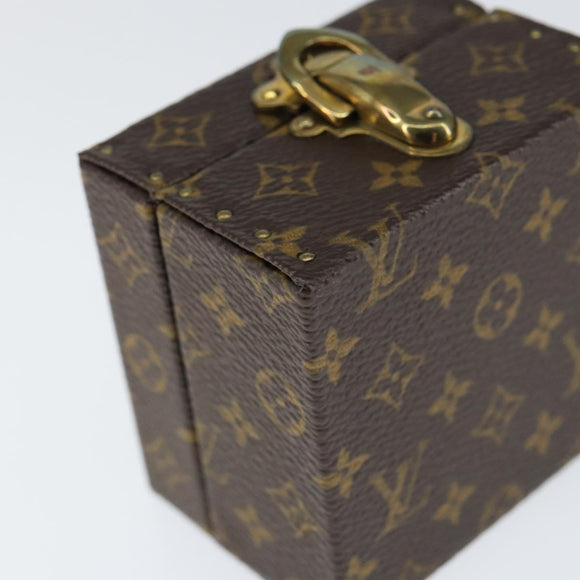 LOUIS VUITTON Monogram Jewelry case Jewelry Box LV Auth 149239