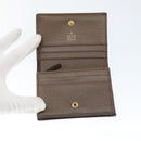 GUCCI GG Supreme Compact Wallet PVC Beige 648121 Auth 149240-8