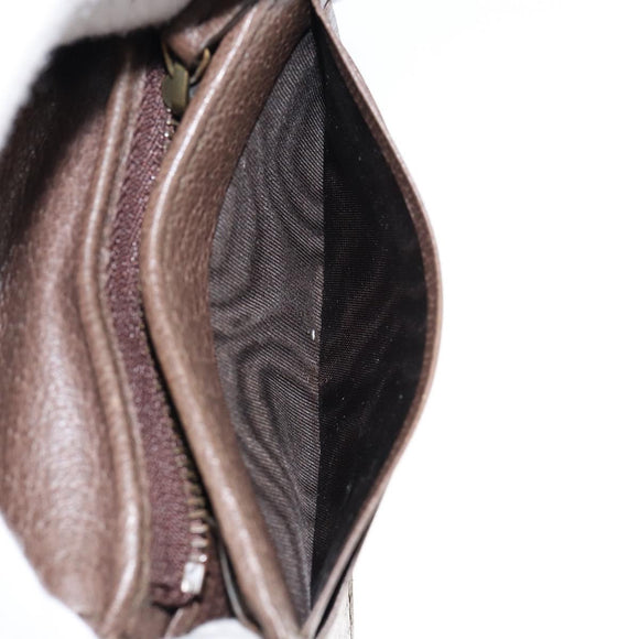 GUCCI GG Supreme Compact Wallet PVC Beige 648121 Auth 149240