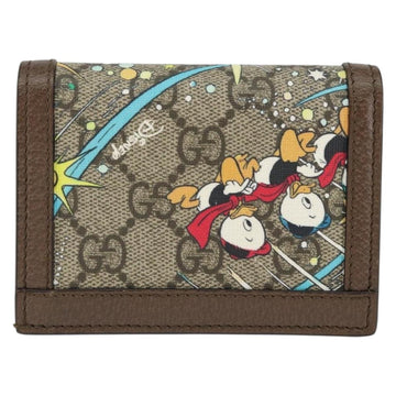 GUCCI GG Supreme Compact Wallet PVC Beige 648121 Auth 149240 - 0