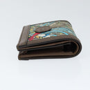 GUCCI GG Supreme Compact Wallet PVC Beige 648121 Auth 149240-3