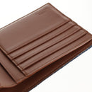 FENDI Zucca Canvas Compact Wallet Blue Auth 149243M-17