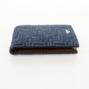 FENDI Zucca Canvas Compact Wallet Blue Auth 149243M-4