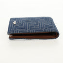 FENDI Zucca Canvas Compact Wallet Blue Auth 149243M-5