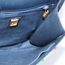 GUCCI Flora Shoulder Bag Canvas White Gold Auth 149250-19