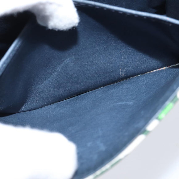 GUCCI Flora Shoulder Bag Canvas White Gold Auth 149250