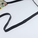 GUCCI Flora Shoulder Bag Canvas White Gold Auth 149250-7