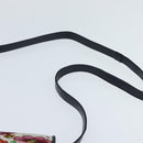 GUCCI Flora Shoulder Bag Canvas White Gold Auth 149250-8