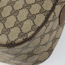 GUCCI GG Supreme Web Sherry Line Bag PVC Beige Gold 89 02 032 Auth 149251-16