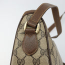 GUCCI GG Supreme Web Sherry Line Bag PVC Beige Gold 89 02 032 Auth 149251-9